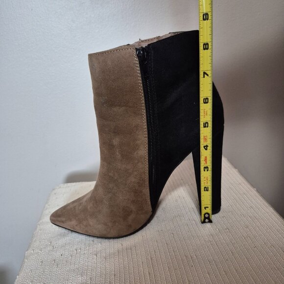 Tri-colour Faux Suede Booties - Picture 10 of 14